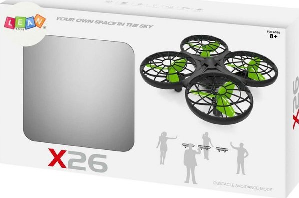 LeanToys Zdalnie Sterowany Dron X26 SYMA Czarny