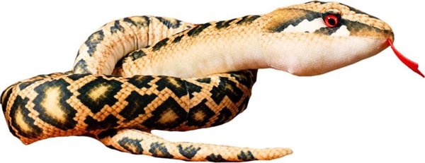 LeanToys Λούτρινο Snake Mascot Μαύρο 210 cm