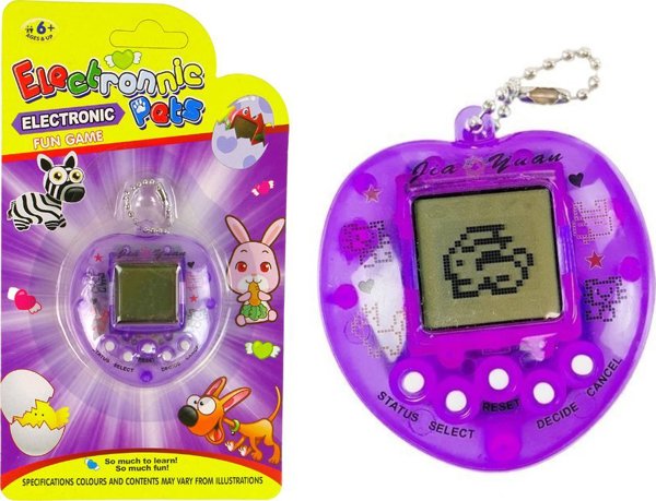 LeanToys Ηλεκτρονικό Παιχνίδι Tamagotchi Κατοικίδιο Μωβ LEAN Toys