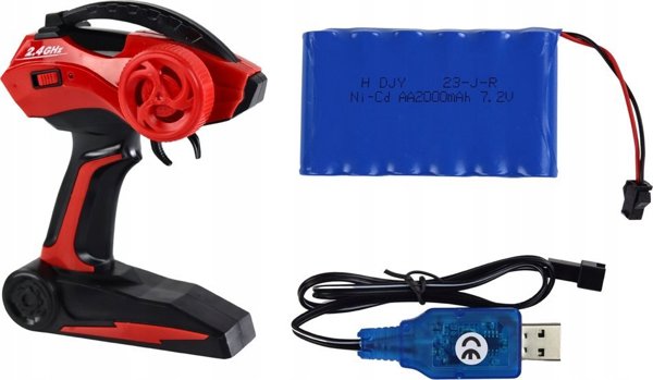 LeanToys Τηλεκατευθυνόμενο Αυτοκίνητο Εκτός Δρόμου RC 1:12 Μαύρο 4x4 2.4GHz