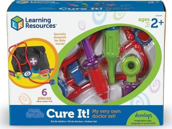 Learning Resources - Σετ Παιχνίδι Μικρός Γιατρός με Τσάντα και 6 Ιατρικά Εργαλεία για Παιδιά 3+ Ετών