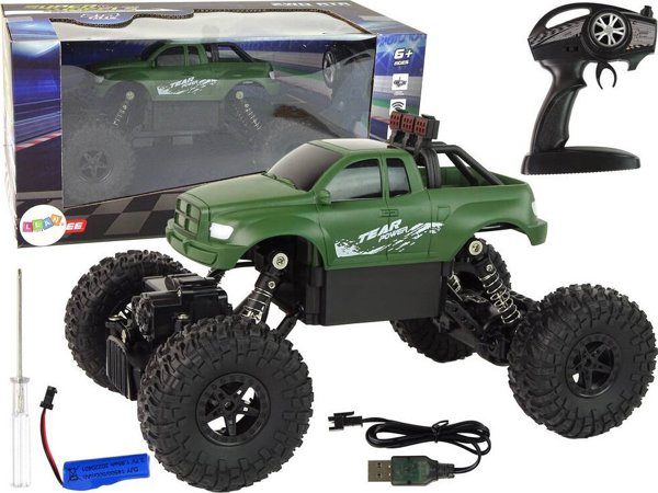 LeanToys Τηλεκατευθυνόμενο Αυτοκίνητο R/C 2.4 GHz 1:18 Πράσινο