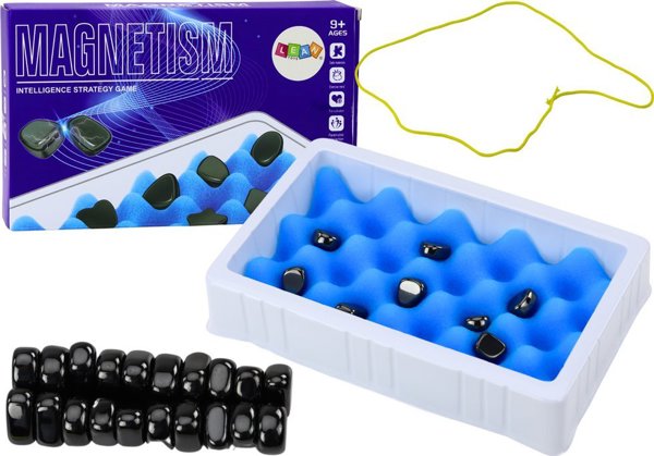 LeanToys Στρατηγικό Επιτραπέζιο Παιχνίδι Μαγνητικές Πέτρες Σκάκι