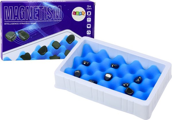 LeanToys Στρατηγικό Επιτραπέζιο Παιχνίδι Μαγνητικές Πέτρες Σκάκι