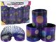 LeanToys Ελατήριο Παιχνίδι Anti-Stress με Μοτίβο Πλανητών 6cm, Μωβ