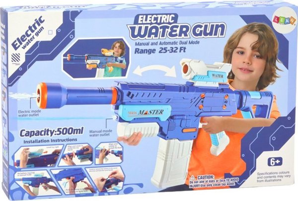 Καραμπίνερ Νερού Μπαταρίας M416 500ml Μπλε LeanToys