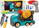 LeanToys Φορτηγό Μπετονιέρα Κινούμενων Σχεδίων για Συναρμολόγηση DIY Τυρκουάζ