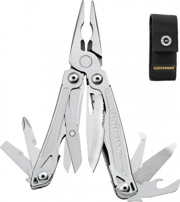 Leatherman Wingman Πολυεργαλείο - 14 Εργαλεία, Μήκος 97mm (832523) με Θήκη
