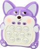 LeanToys Παιχνίδι Δεξιοτήτων Κονσόλα Pop-It Αλεπού 7 Τρόποι Παιχνιδιού Μωβ Αισθητηριακό