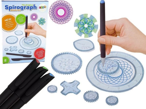 LeanToys Εκπαιδευτικό Σετ Σπείρογραφος Μαρκαδόροι