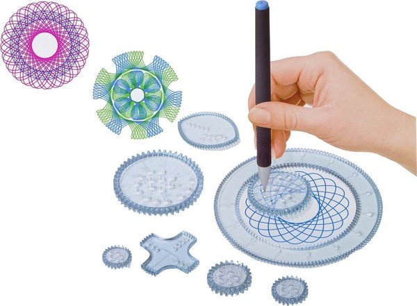 LeanToys Εκπαιδευτικό Σετ Σπείρογραφος Μαρκαδόροι