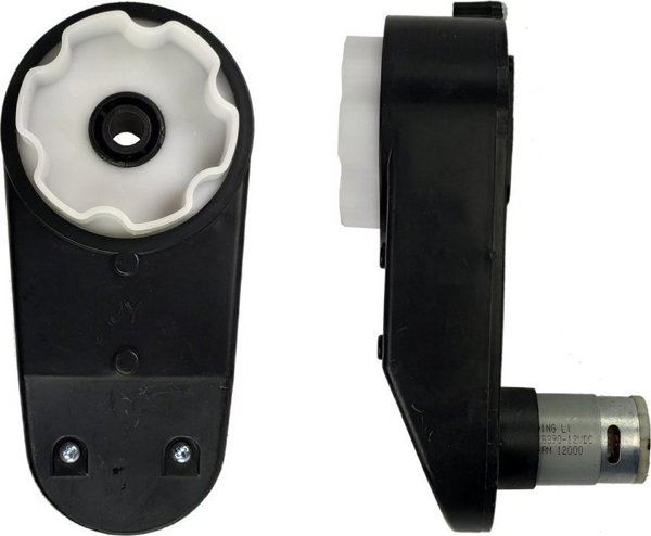 Κινητήρας με Μετάδοση Lean Cars 12V 12000 RPM για Παιδικό Αυτοκίνητο QLS-5688, Μαύρο