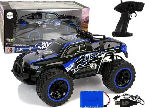LeanToys Αυτοκίνητο εκτός δρόμου Off-Road R/C 2.4 G 1:12 μπλε