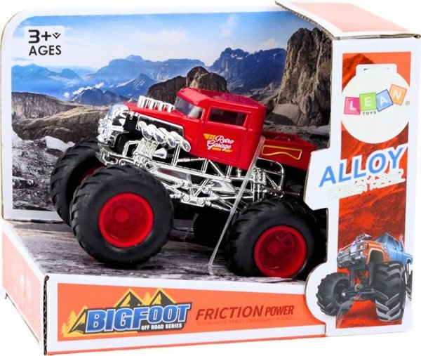 LeanToys Όχημα Αυτοκίνητο με Τριβή Κίνησης Εκτός Δρόμου Κόκκινο