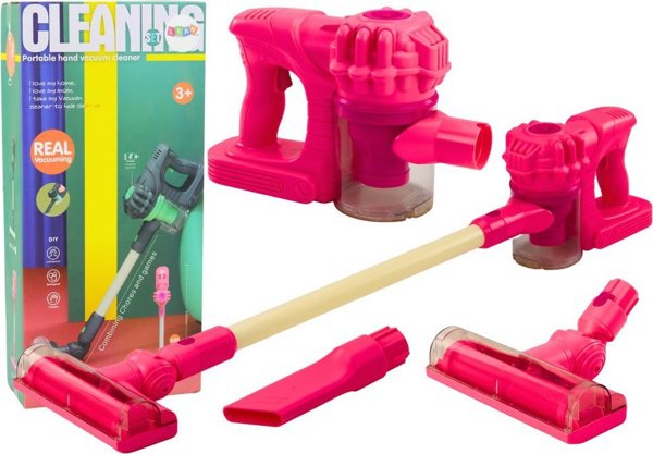 LeanToys Upright Vacuum Cleaner Toy Lights Ακούγεται ροζ 13675930 5905991005711