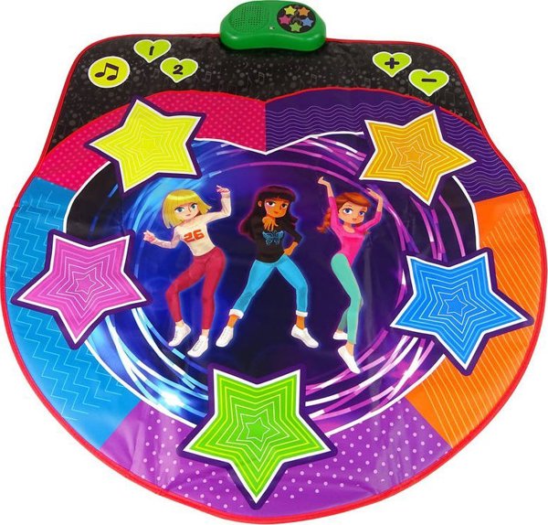 LeanToys Χαλάκι Χορού Παιχνίδι Δεξιοτήτων Χορός Αστεράκια
