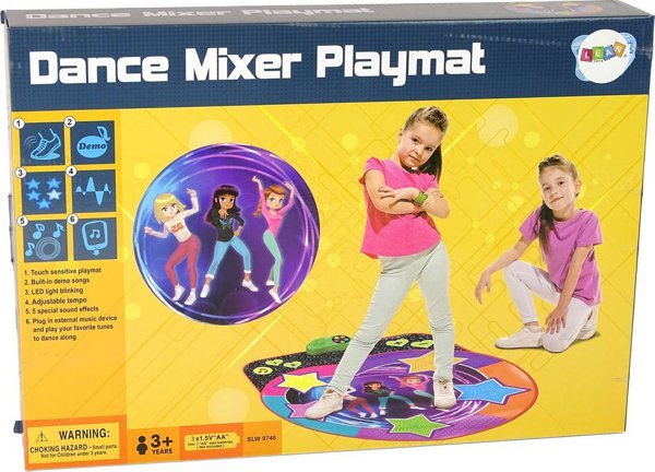 LeanToys Χαλάκι Χορού Παιχνίδι Δεξιοτήτων Χορός Αστεράκια