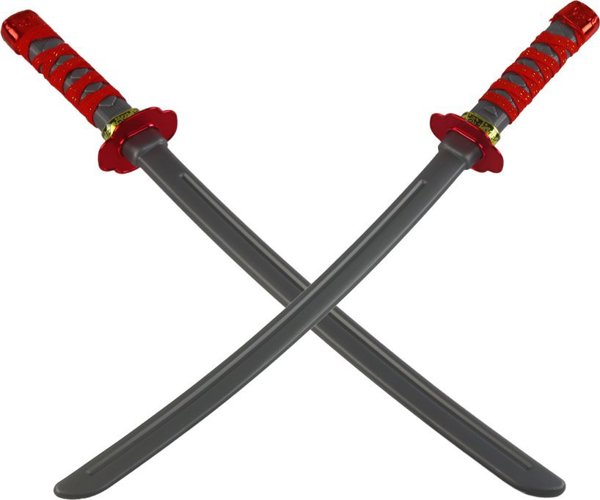 Σετ Ninja Warrior LeanToys Μάσκα Σπαθιά Στιλέτα Κόκκινες Διακοσμήσεις 13655935 5905991007203