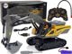 LeanToys Remote Controlled Crawler Excavator 2.4G Yellow LEAN Toys 14394655 5905210000000