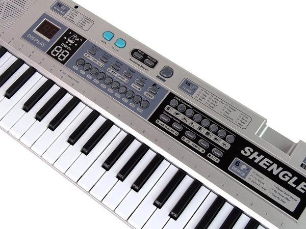 Πληκτρολόγιο LeanToys MQ-6110 Mikrofon Organki 61 Klawiszy LEAN Toys