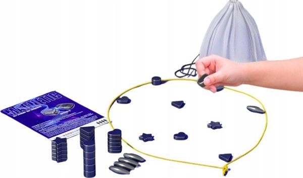 LeanToys Mini Gra Strategiczna Kamienie Magnetyczne Szachy