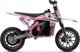 Lean Cars Μοτοσικλέτα Crossowy TRAIL KING με Μπαταρία HP114E Ροζ
