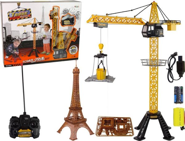 LeanToys Υψηλός Γερανός Κατασκευής 90 cm Τηλεχειριστήριο R/C Πύργος του Άιφελ