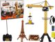 LeanToys Υψηλός Γερανός Κατασκευής 90 cm Τηλεχειριστήριο R/C Πύργος του Άιφελ