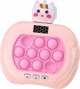 LeanToys Παιχνίδι Pop-It Whac-A-Mole Μονόκερος με Φώτα και Ήχους, Αισθητηριακό Παιχνίδι, Γκρι/Ροζ