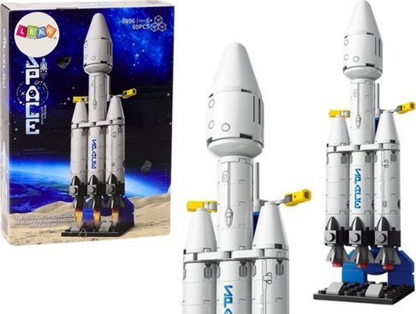 LeanToys Statek Kosmiczny Klocki Konstrukcyjne Kosmos Platforma Kosmiczna 69 ele.