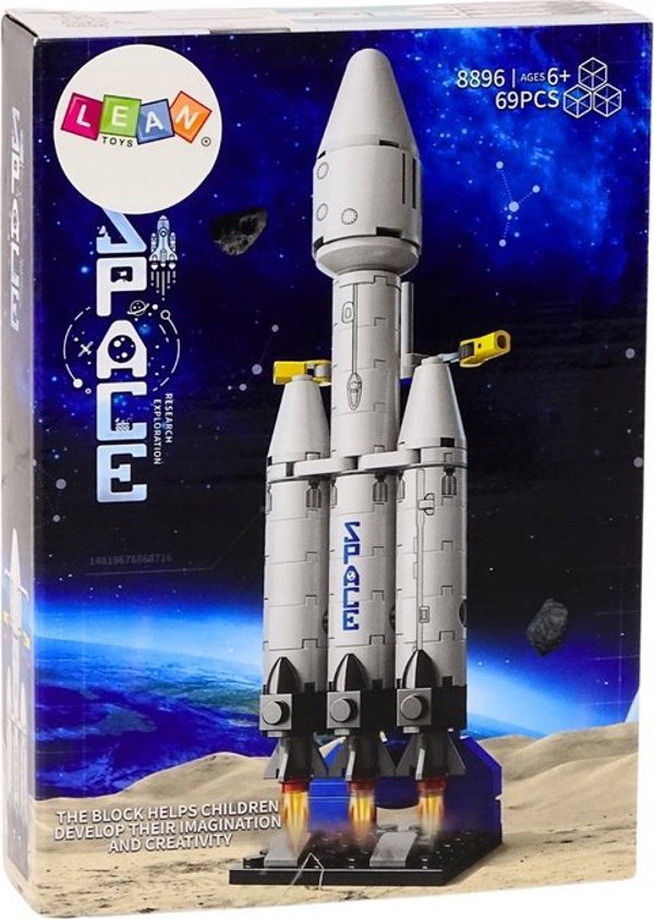 LeanToys Statek Kosmiczny Klocki Konstrukcyjne Kosmos Platforma Kosmiczna 69 ele.