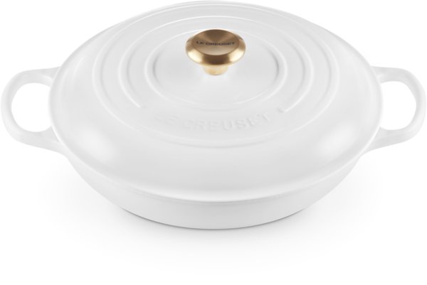 Le Creuset Ρηχή κατσαρόλα Cuguna 30cm / 3 5L λευκό 0024147315490