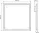LED φωτιστικό πάνελ 40W, 60x60cm, 4800lm, 120lm/W, ουδέτερο λευκό 4000K, LED line PRIME