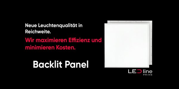 LED φωτιστικό πάνελ 40W, 60x60cm, 4800lm, 120lm/W, ουδέτερο λευκό 4000K, LED line PRIME