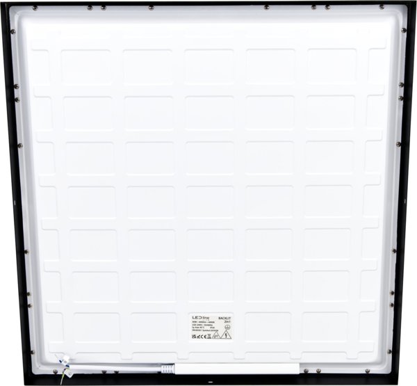LED πάνελ 40W 4000K 4000lm, 60x60, επιφάνεια - ενσωματωμένο 2σε1 μαύρο