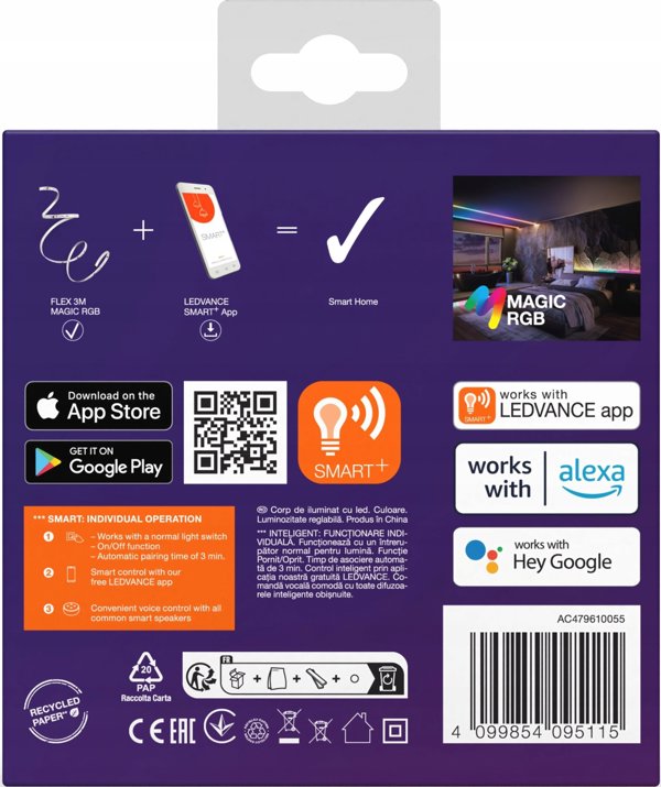 Ledvance SMART WIFI FLEX3M MGC RGB RC