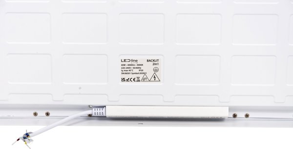 LED πάνελ 40W 4000K 4000lm, 60x60, επιφάνεια - ενσωματωμένο 2σε1 λευκό