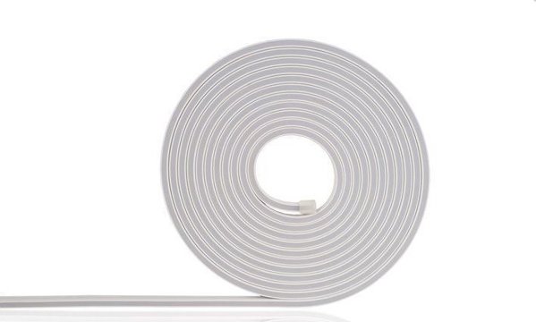 LED ταινία NEON FLEX 12Vdc, 9.6W/m, 144LED/m, ουδέτερο λευκό, 4x10mm, 5m ρολό, IP68