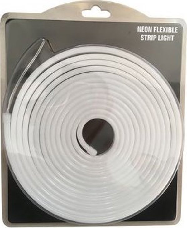 LED ταινία NEON FLEX 24Vdc, 7.2W/m, 120LED/m, θερμό λευκό, 6x12mm, 5m ρολό, IP67