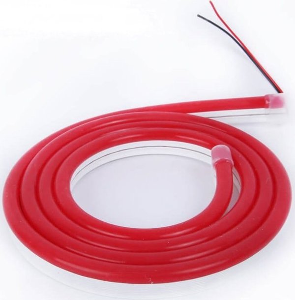 LED ταινία NEON FLEX 24Vdc, 7.2W/m, 120LED/m, κόκκινη, 6x12mm, 5m ρολό, IP67
