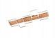 LED ceiling light TRIO Harper, 42W, 3000K, 5700lm, black/gold, 115 x 44 x 7 cm