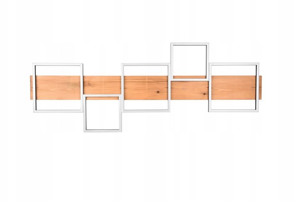 LED ceiling light TRIO Harper, 42W, 3000K, 5700lm, black/gold, 115 x 44 x 7 cm