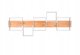 LED ceiling light TRIO Harper, 42W, 3000K, 5700lm, black/gold, 115 x 44 x 7 cm
