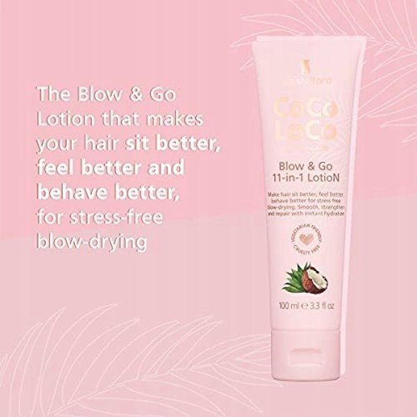 Lee Stafford Coco Loco Blow & Go 11-in-1 Lotion - Leave-in Θεραπεία Μαλλιών 150ml