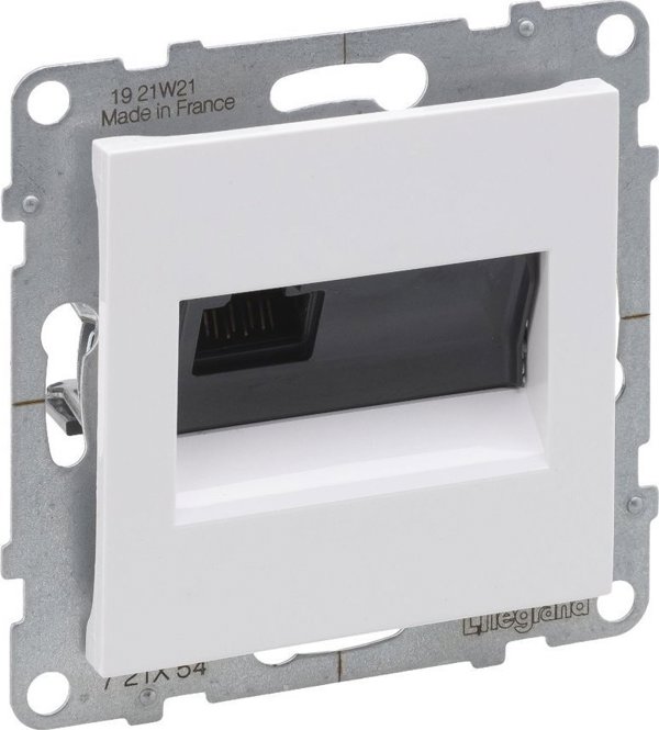 Legrand SUNO - Πρίζα RJ45/κατηγορία 6A UTP, Λευκό - Legrand 721154 himp