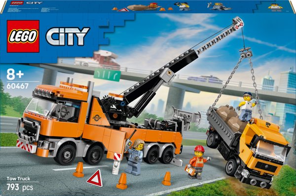 LEGO City 60467 Heavy Duty Tow Truck with Crane
