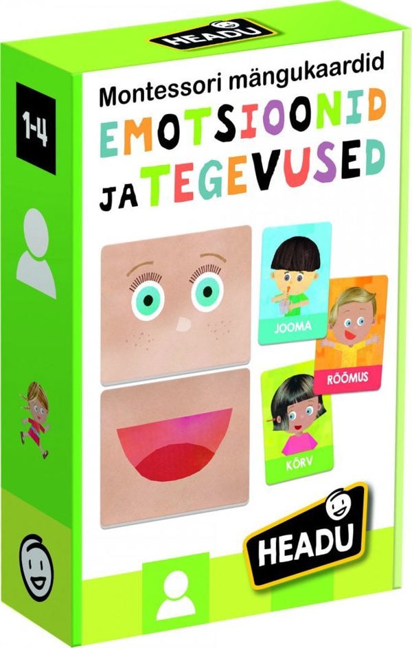 Κάρτες Flash LEGO HEADU Συναισθήματα και Δράσεις Montessori (Στα Εσθονικά)