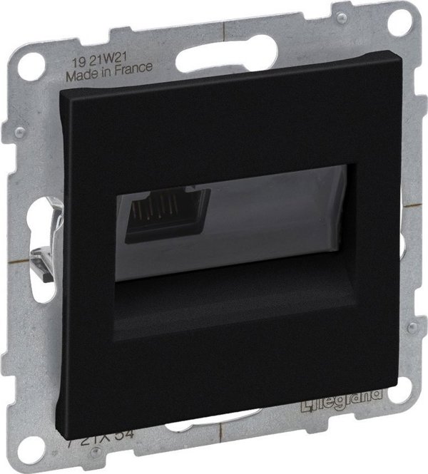 Legrand Suno Πρίζα RJ45 Cat6A UTP, Μαύρο - 721454