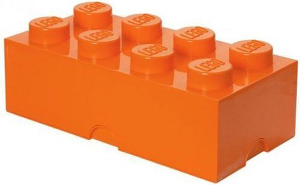 Κουτί αποθήκευσης LEGO Room Copenhagen Brick 8 πορτοκαλί (RC40041760)