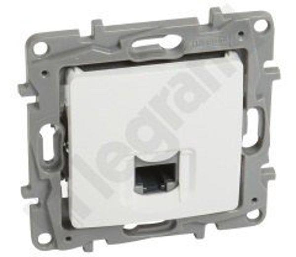 Πρίζα υπολογιστή Legrand NILOE RJ45 κατηγορίας 6 UTP λευκή (764573)